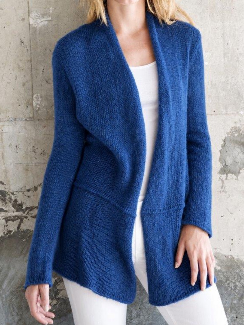 Wooden Ships by Paola Buendia Seamed Cardi Cardigan Open Front Sweater
